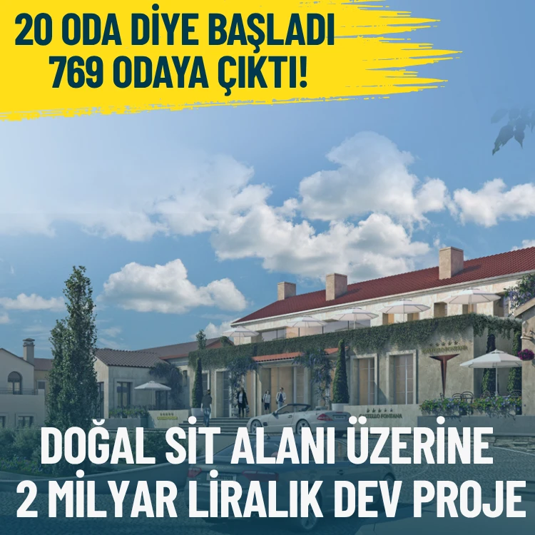  Çeşme’de 3.derece doğal sit alanı üzerine 2 milyar liralık rant projesi