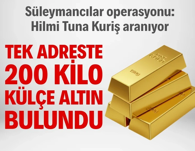 Alihan Kuriş suç örgütü soruşturmasında firari kardeşe arama: Tek adreste 1,34 milyar lira değerinde 200 kilogram külçe altın